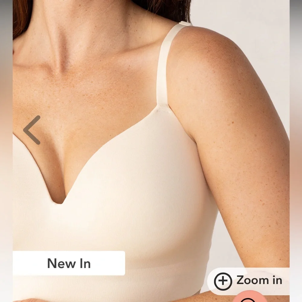 Truekind® Supportive Comfort Wireless Shaping Bra Beige Nwt in packaging